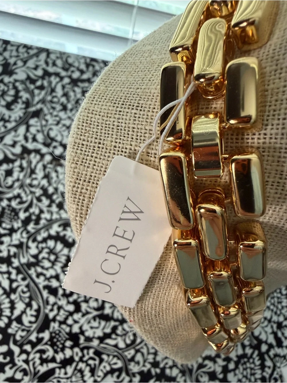 RARE NWT J.Crew Gold Flat-Link Necklace
